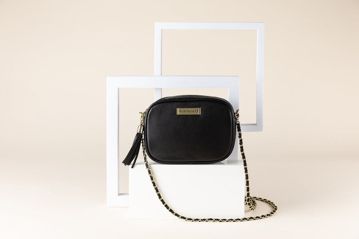 Lily chain leather crossbody bag cheap