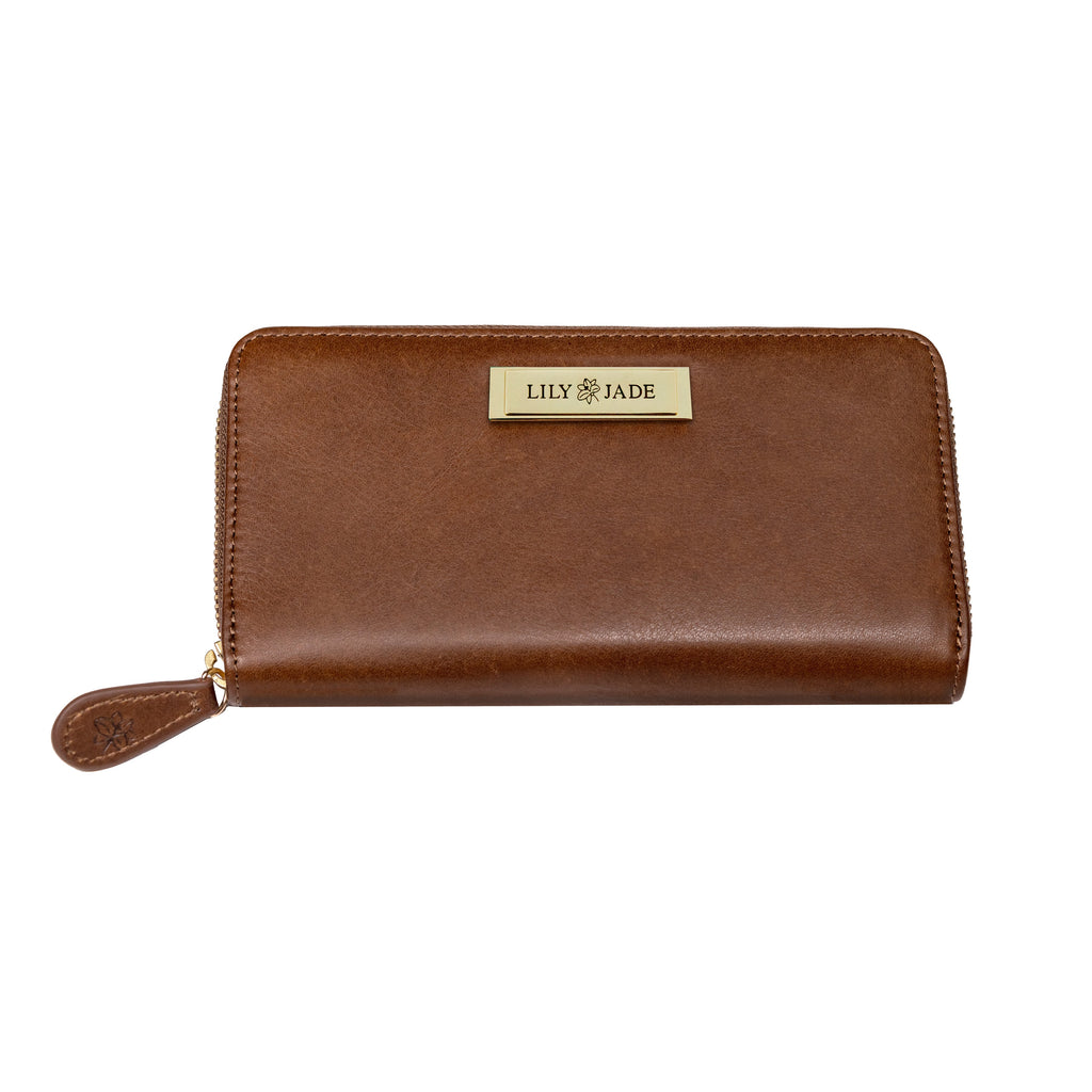 Amber Wallet - Old English Leather - Lily Jade