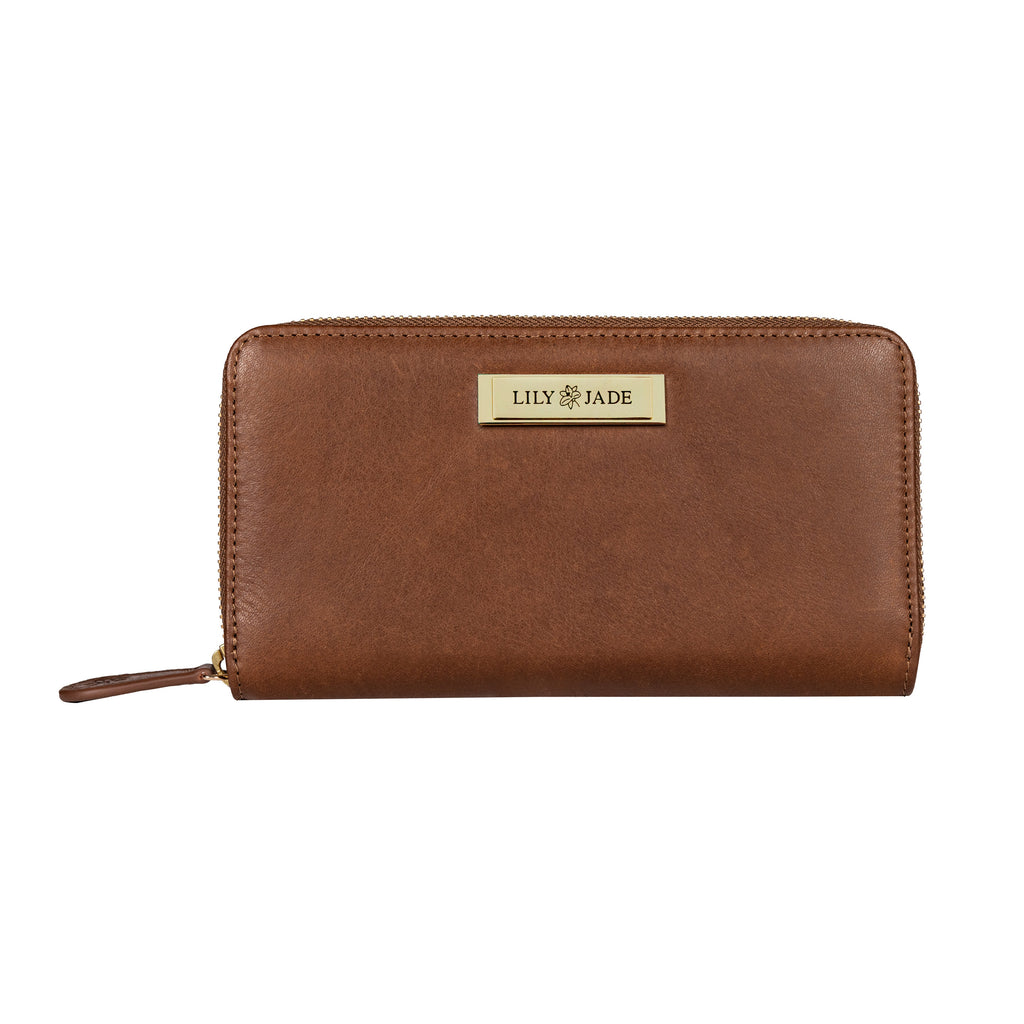 Amber Wallet - Old English Leather - Lily Jade