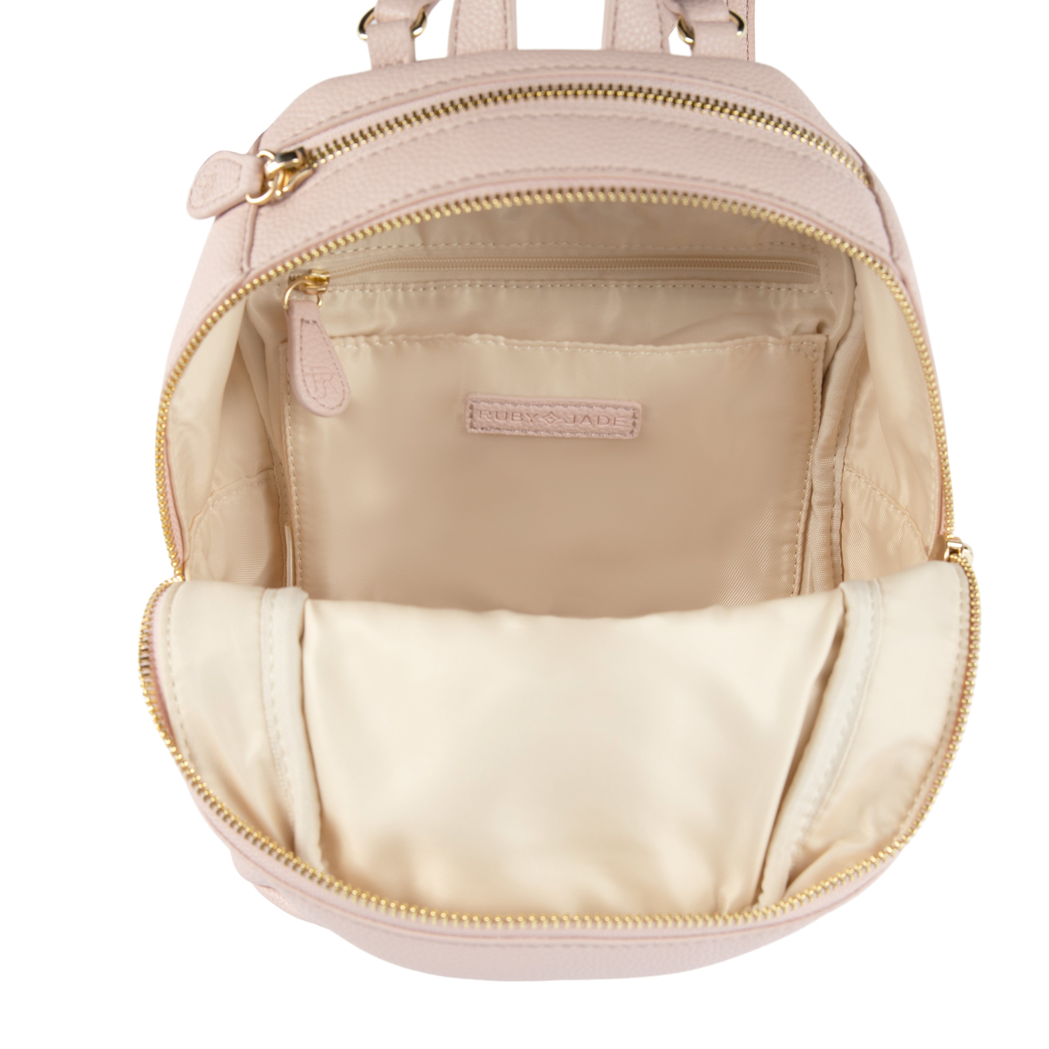 blush leather backpack Amilia