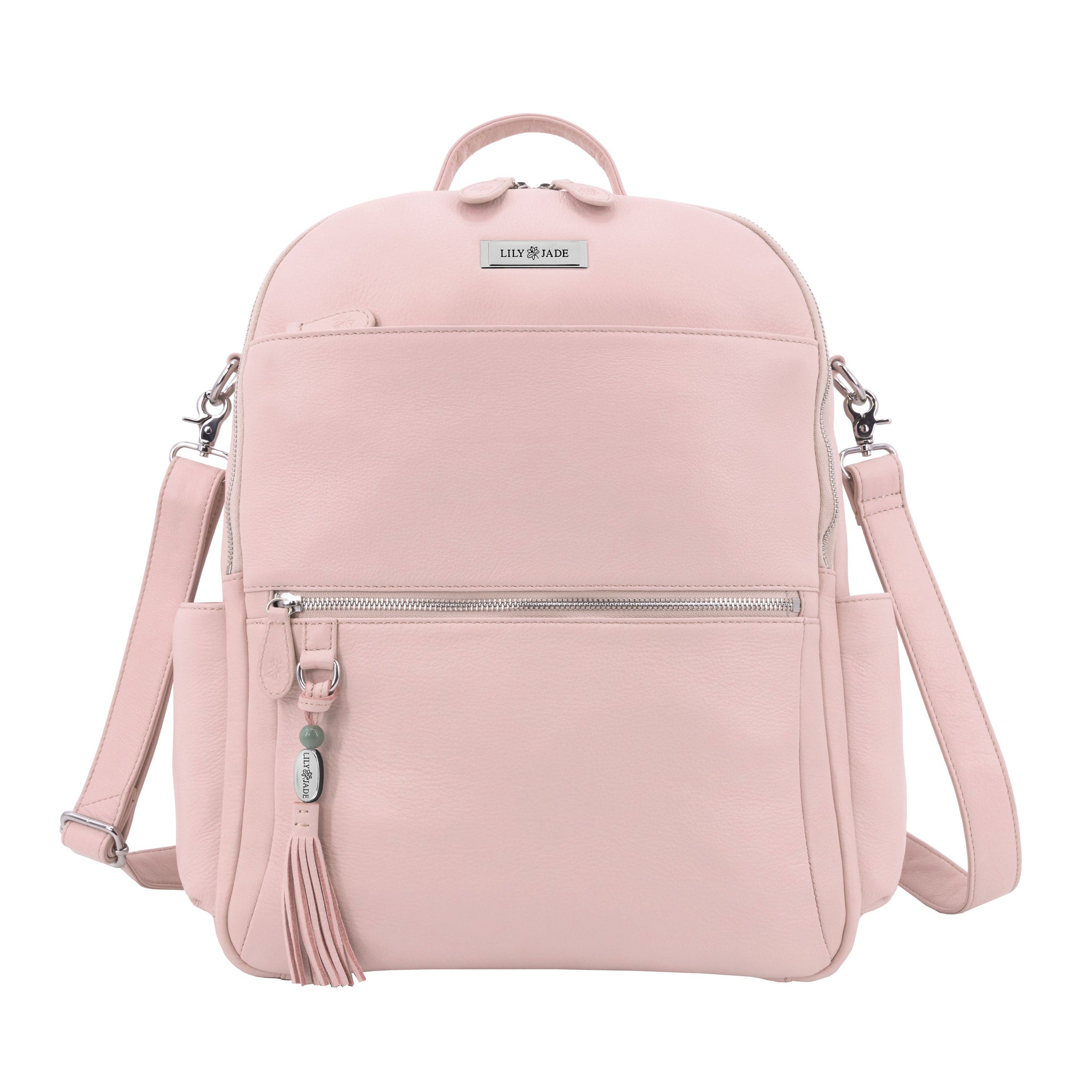 baby diaper bag backpack leather Large Anna Backpack (Leather) – Lily Jade