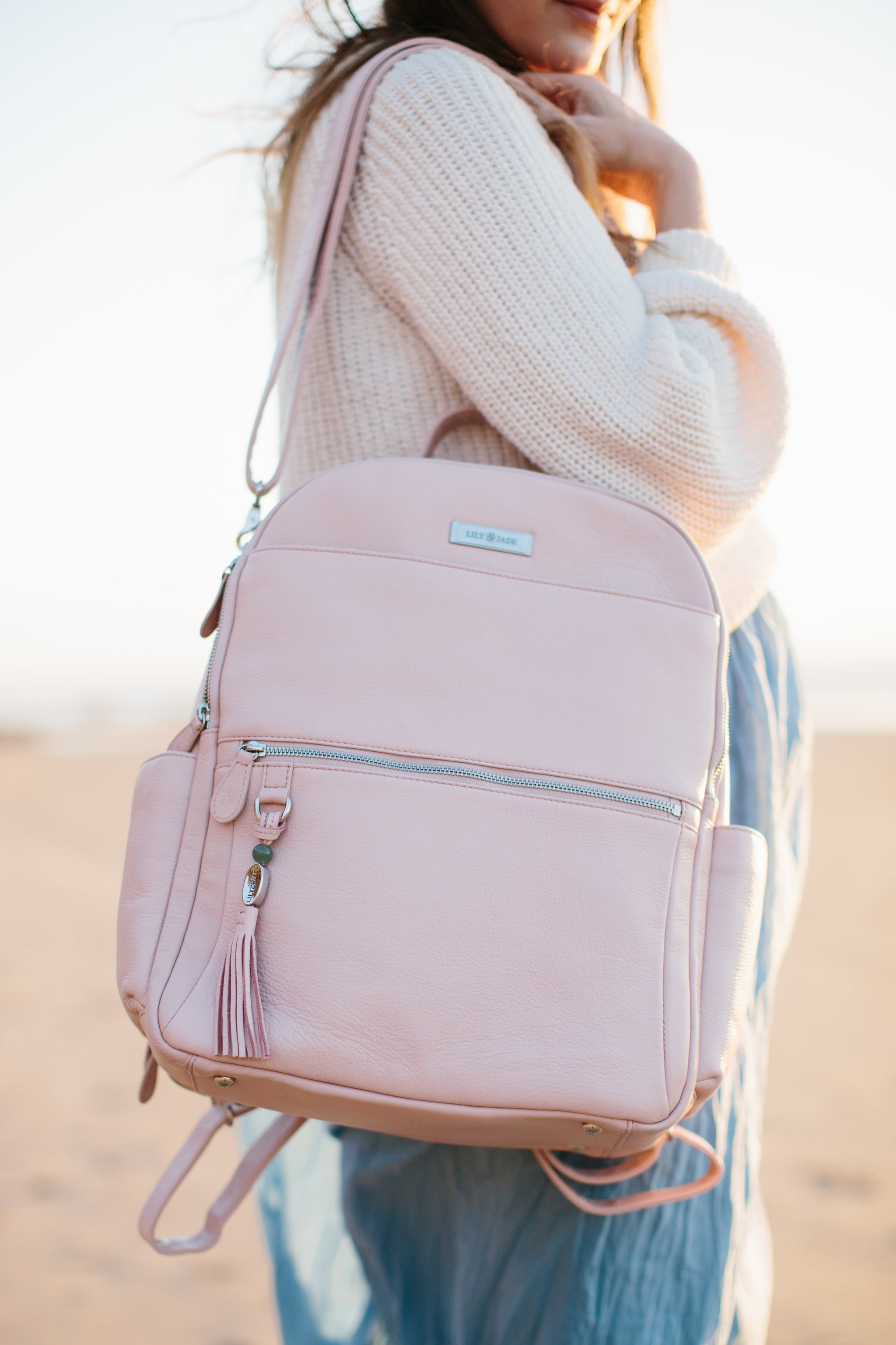 Large Anna Backpack (Leather) – Lily Jade