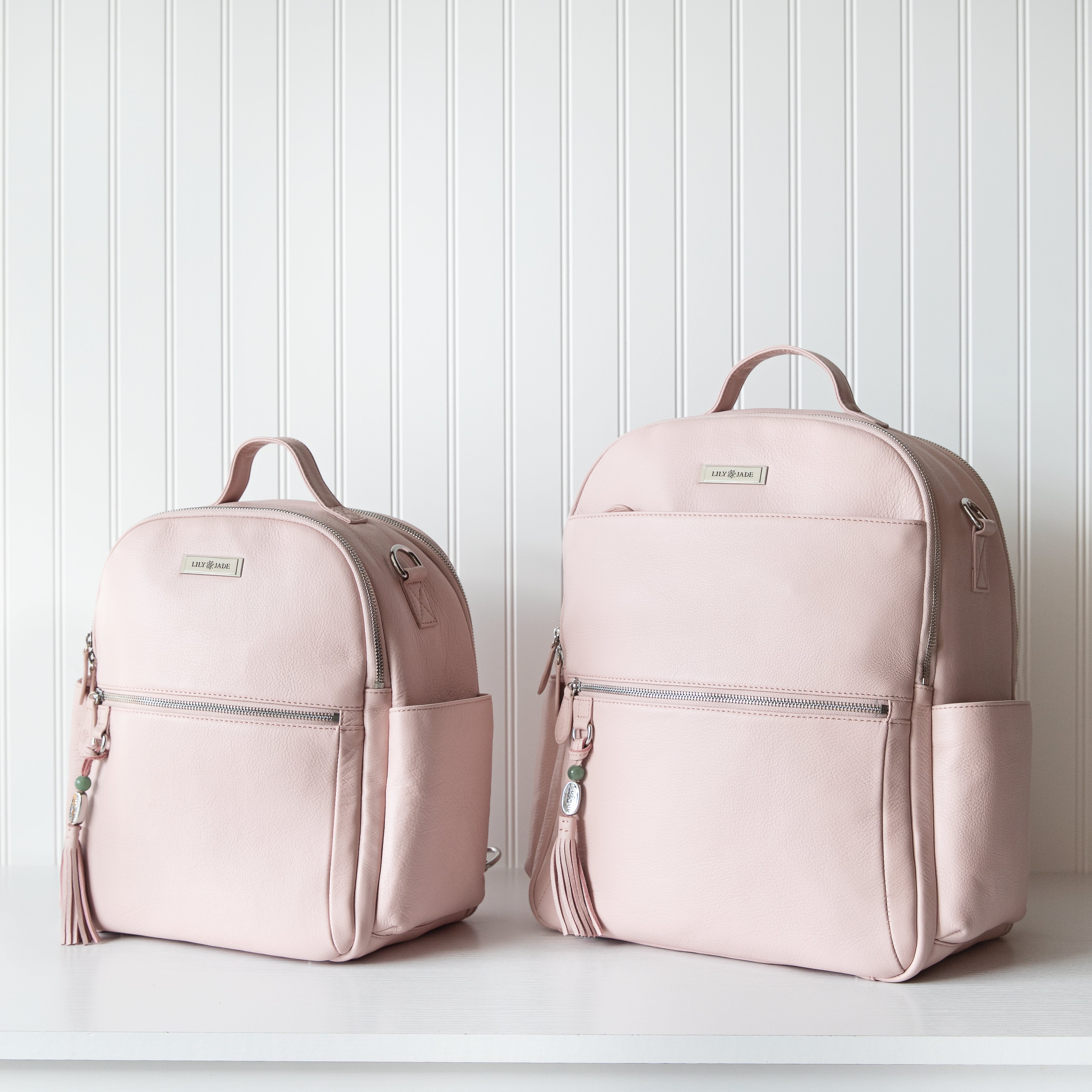 big white leather backpack Large Anna Backpack (Leather)