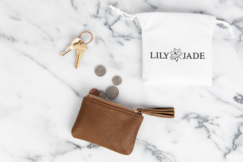 Coin Purse - Old English Leather - Lily Jade