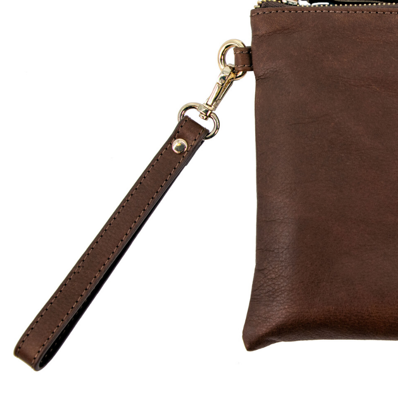 Crossbody Wristlet - Old English Leather - Lily Jade