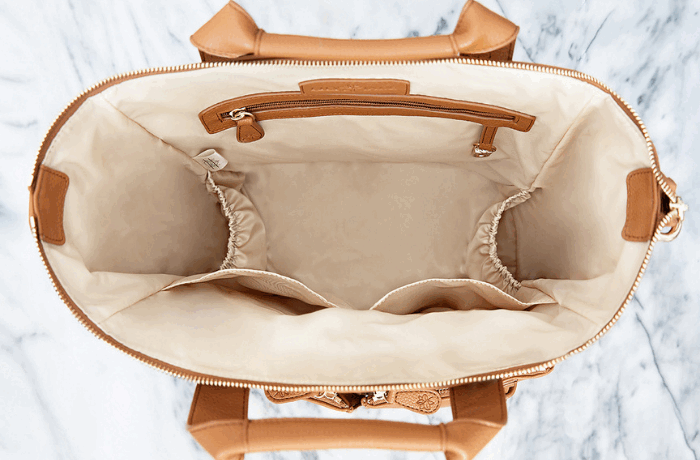 La Mère Grand Luxe - Leather Diaper Bag Backpack | Azaria
