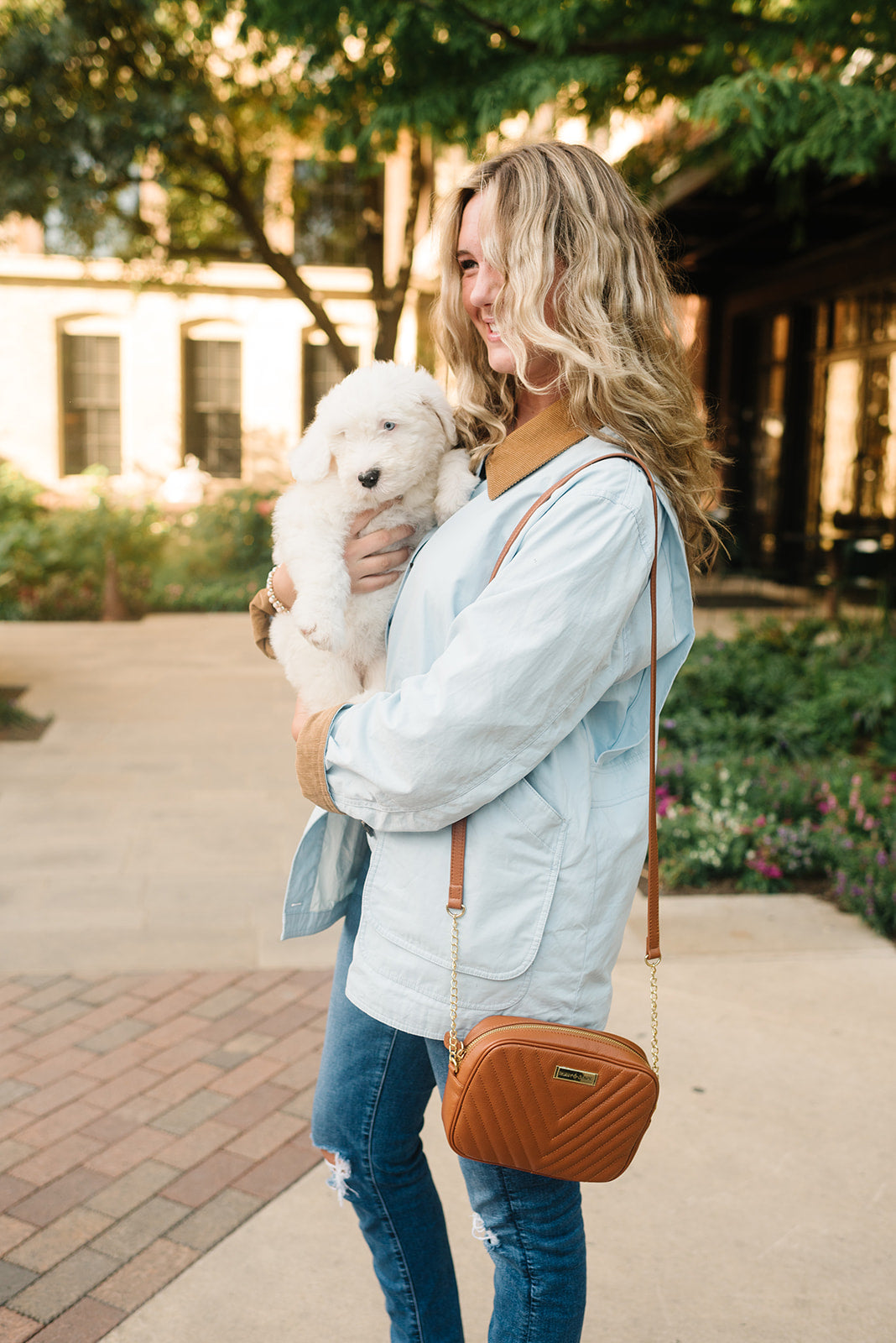 Leigh - (Leather) Camel & Gold – Lily Jade