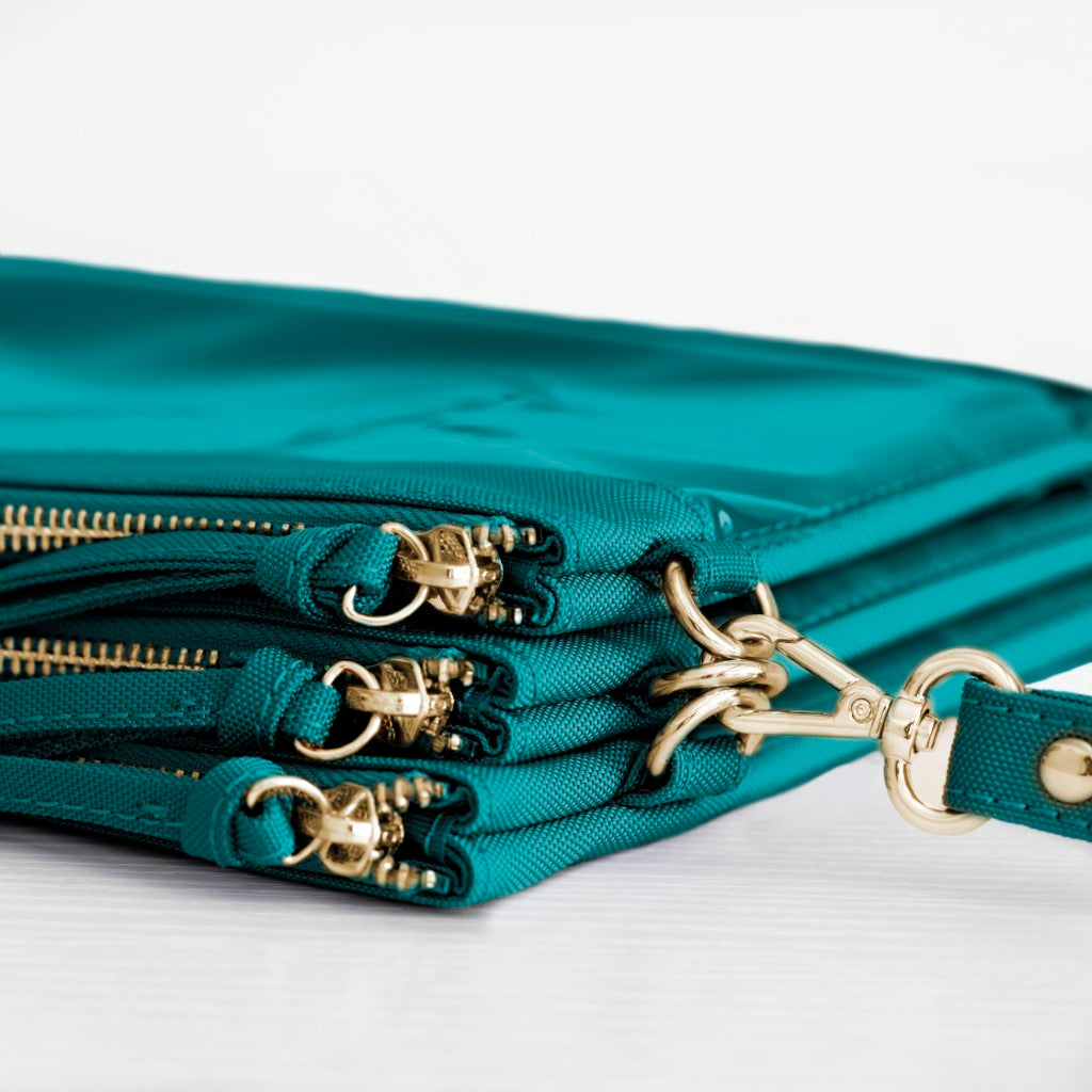 Packing Cases - Arabian Sea Teal & Gold - Lily Jade